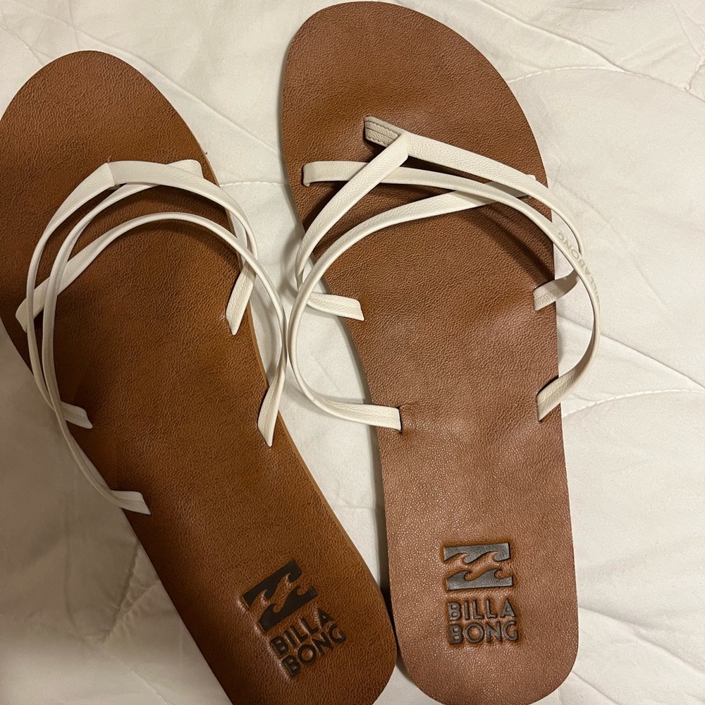 billabong white sandal size 10
